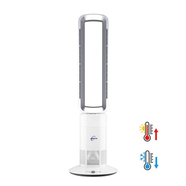 Breevo Hot and Cool Fan-FusionAir Silver White