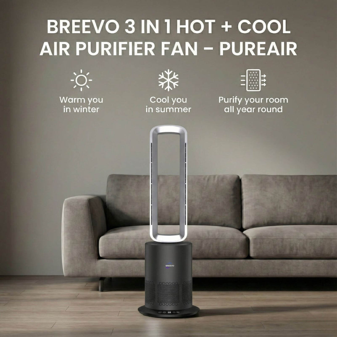Premium HEPA Fan Heater & Air Purifier NZ | 3 in 1 1950W | PureAir ...