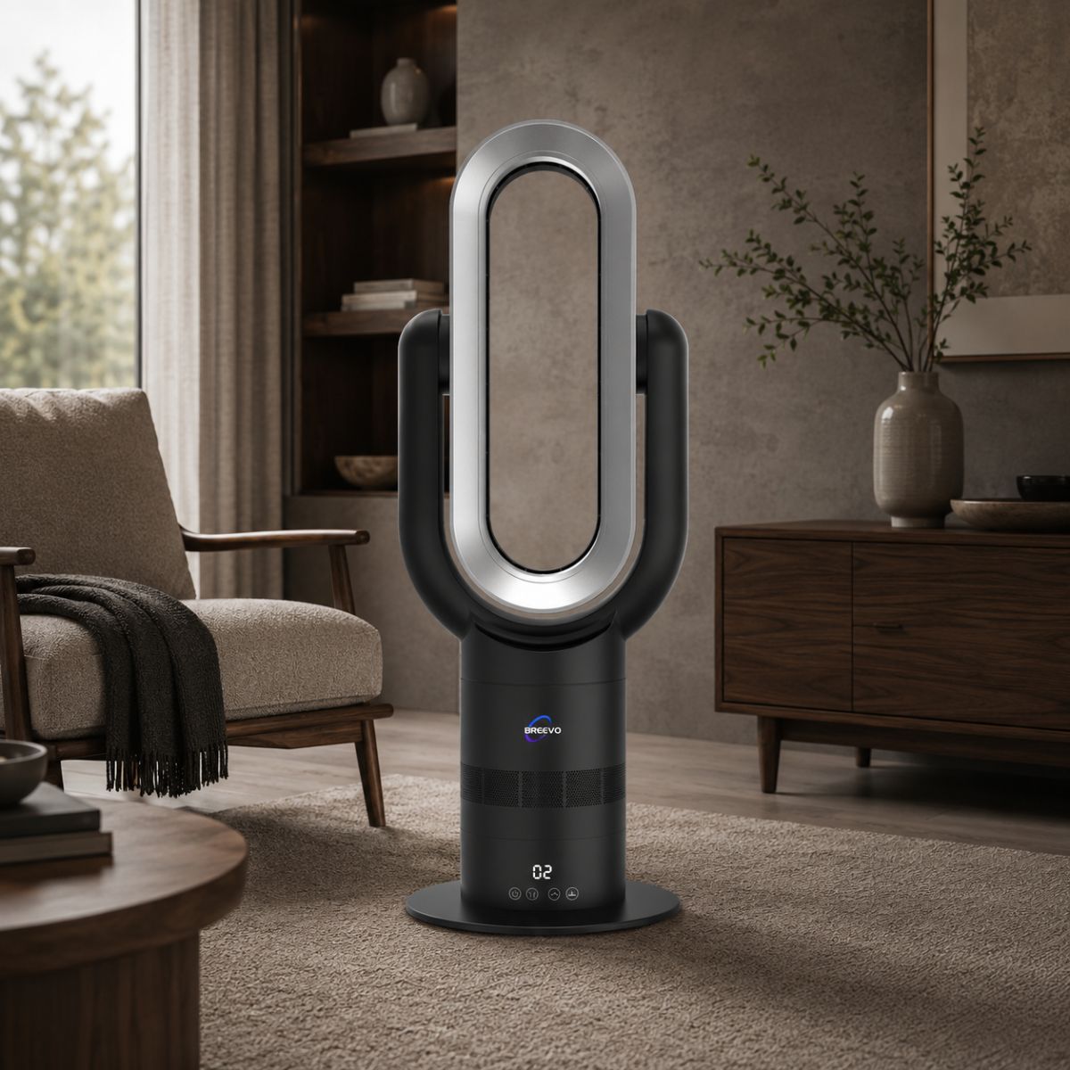 Hot and Cool Fan NZ | 2-in-1 Bladeless Fan Heater & Cooler – Breevo